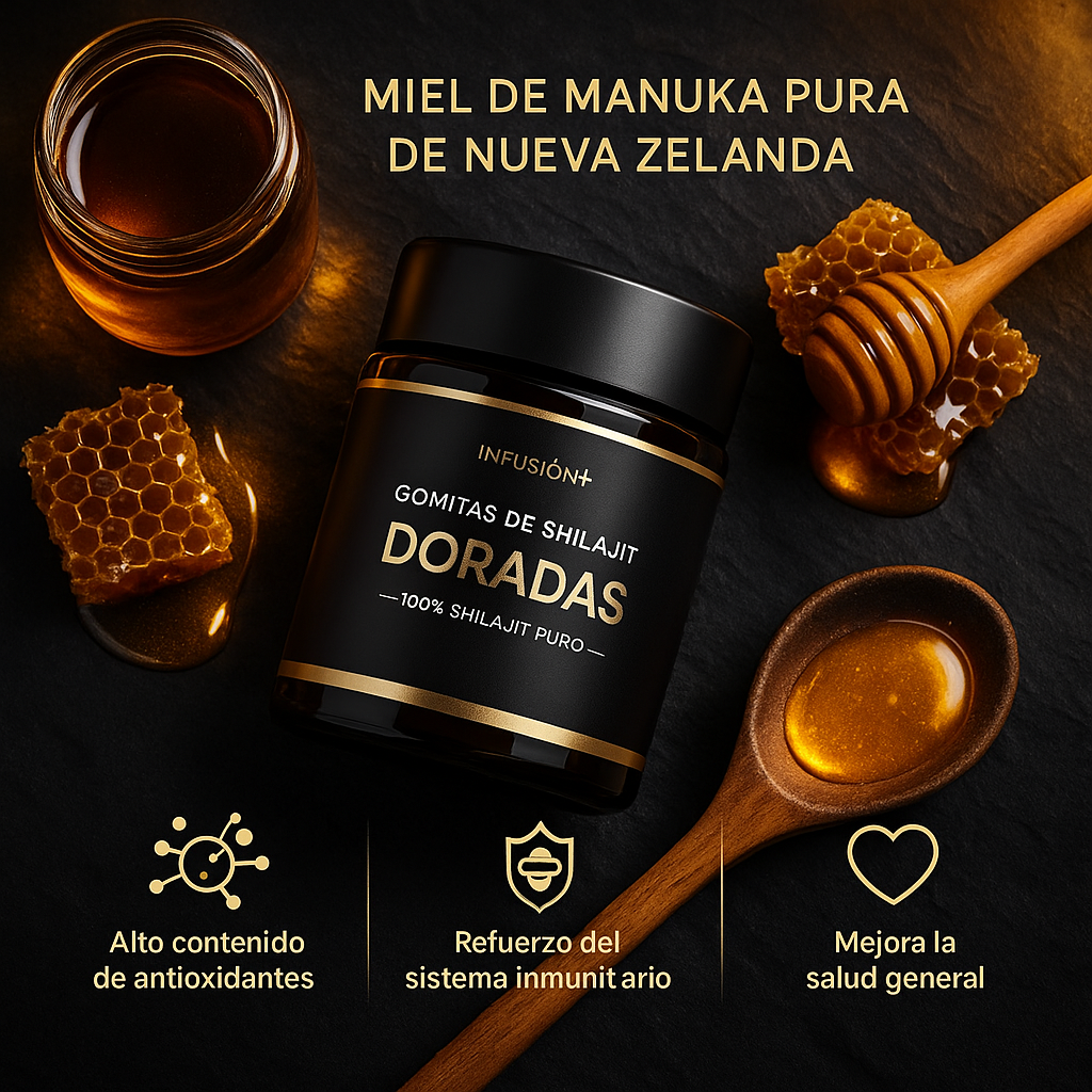 Gomitas de Shilajit puro - Salud, fuerza y bienestar